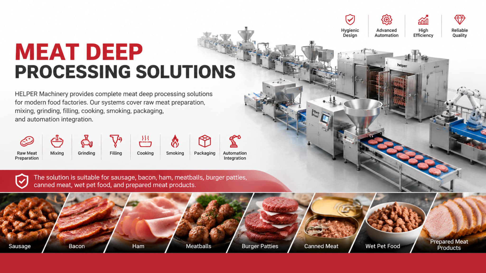 meat deep processing solution